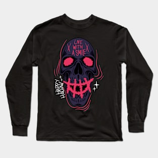 Live With a Smile, Happy Hollow Long Sleeve T-Shirt